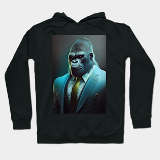 Wild Gorilla In A Suit - Perfect Animal Graphic For Fashion Lovers Hoodie